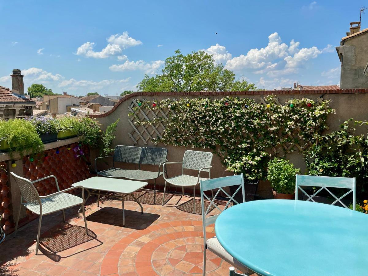 L'Atypique - T3 Grande Terrasse, Bbq Vue Et Cheminee Apartment Avignon Exterior photo